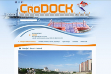 Stránky Crodock.com - plovoucí mola, web v chorvatštině 