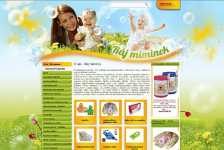 Nový design webu www.rajmiminek.cz