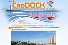 Stránky Crodock.com - plovoucí mola, web v chorvatštině