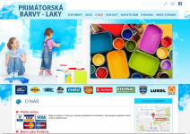 Stránky prodejny Barev a laků